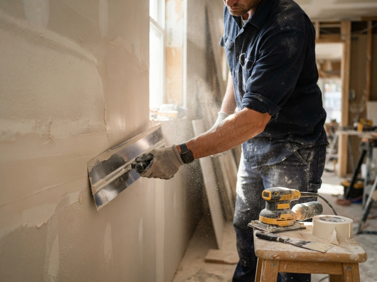 Preparo de superfície — serviço de pintura da Buzato Engenharia