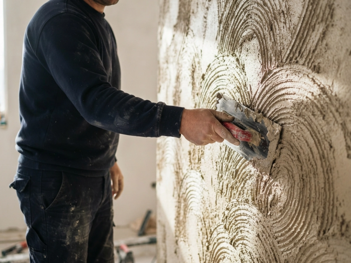 Textura e grafiato — serviço de pintura da Buzato Engenharia
